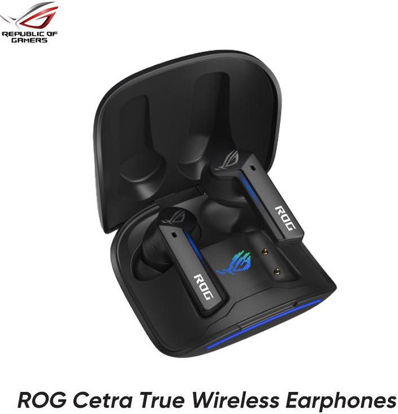 ASUS ROG CETRA True Wireless Earphones ANC TWS Bluetooth Gaming Earbuds Low Latency True Wireless Charging IPX4 Waterproof Black