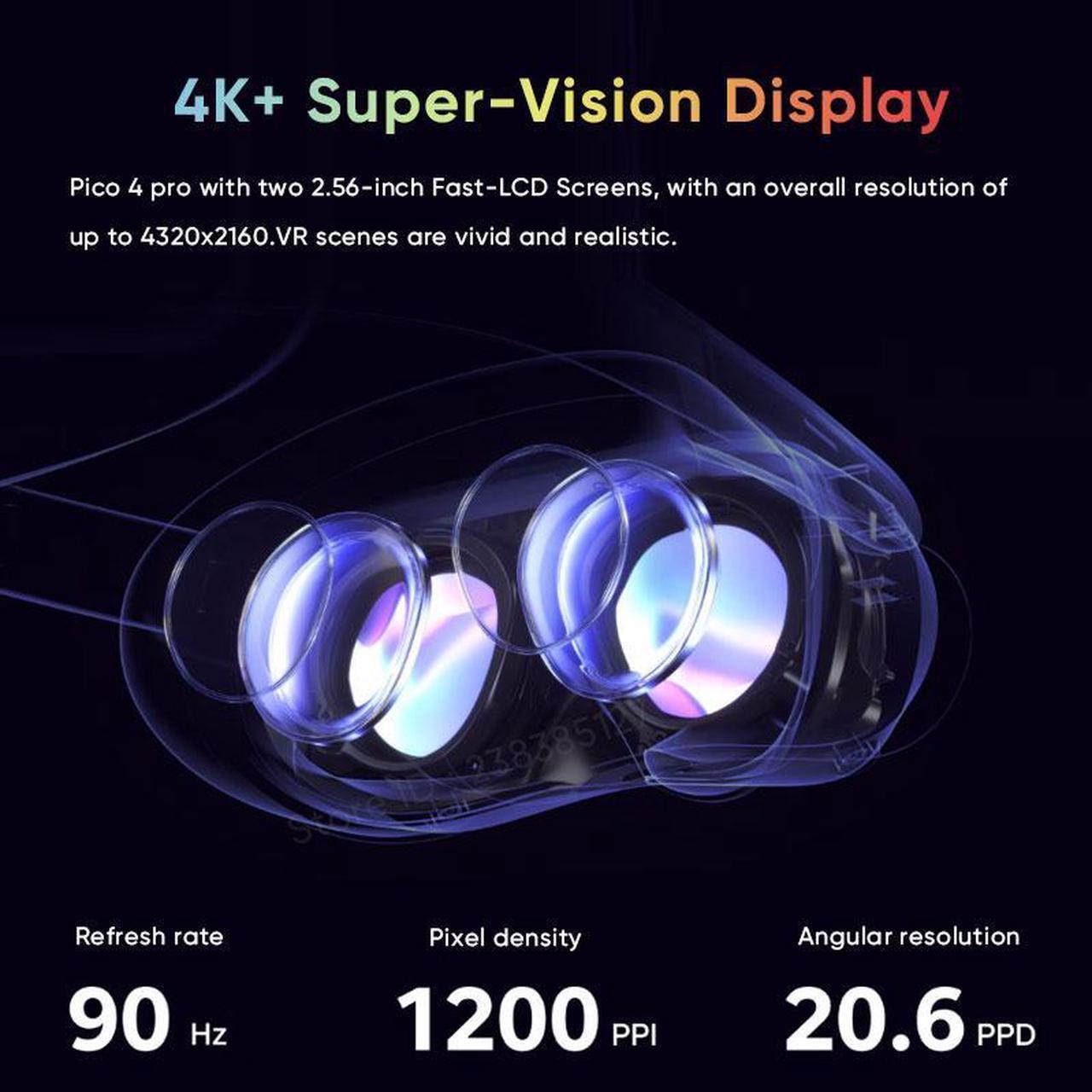 Alt view image 4 of 6 - PICO 4 Pro VR Headset 8GB 512GB Chinese version Support Eyes Tracking Facial Expression Capture 6Dof All-in-one Pico4 Pro VR Headset For SteamVR