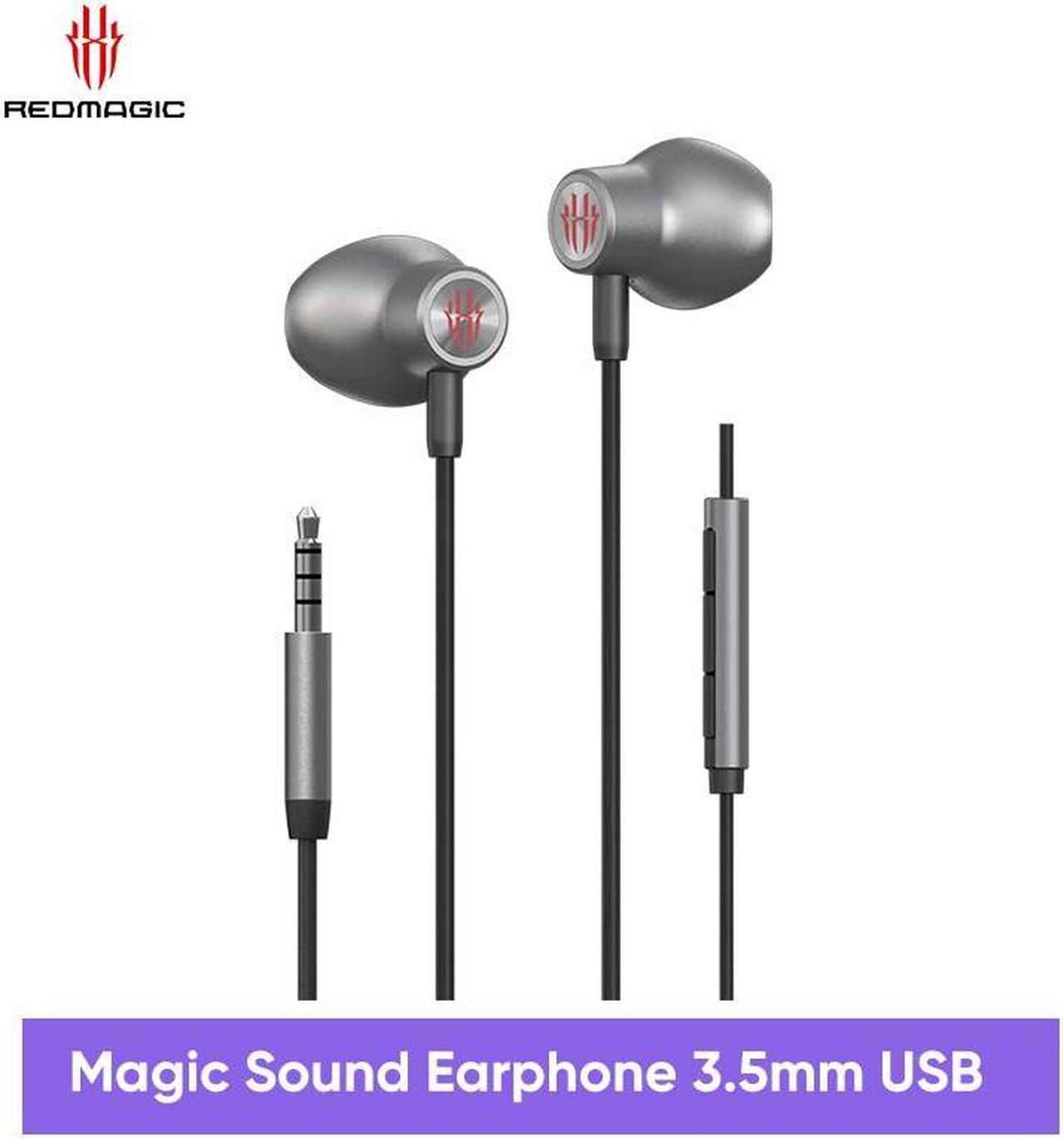 RED MAGIC Magic Sound Earphones 3.5mm port Redmagic earphones for phones Android