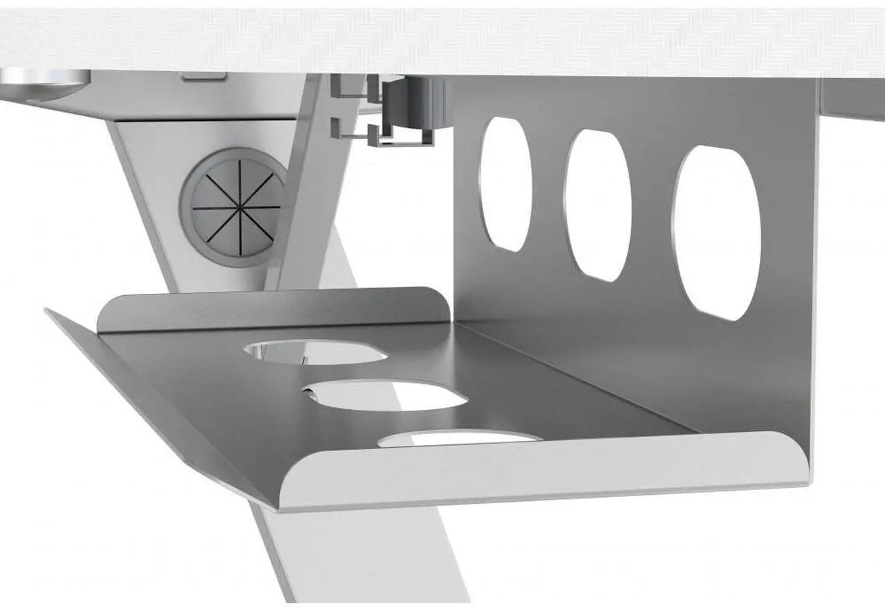 Alt view image 6 of 7 - Devo Gaming Table - Axie - White