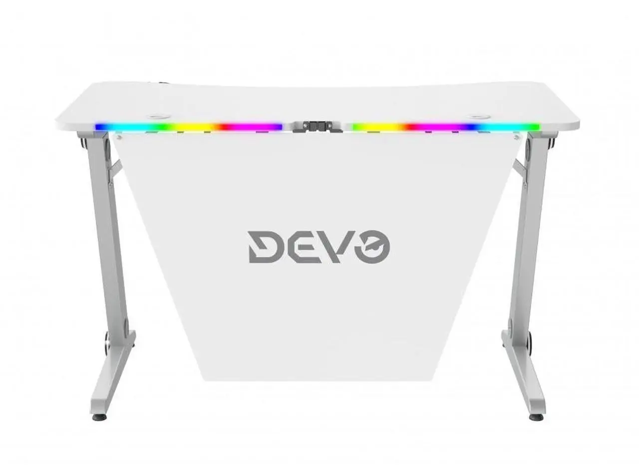 Alt view image 2 of 7 - Devo Gaming Table - Axie - White