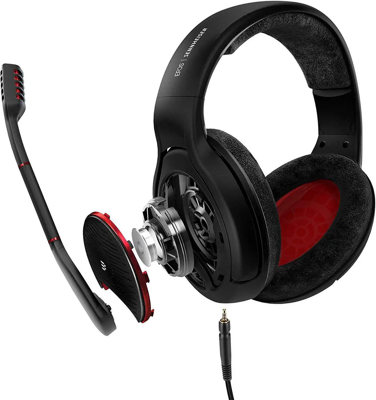 Alt view image 6 of 6 - EPOS I Sennheiser GAME ONE Gaming Headset, Open Acoustic, Noise-canceling mic, Flip-To-Mute, XXL plush velvet ear pads, compatible with PC, Mac, Xbox One, PS4, Nintendo Switch, and Smartphone - Black.