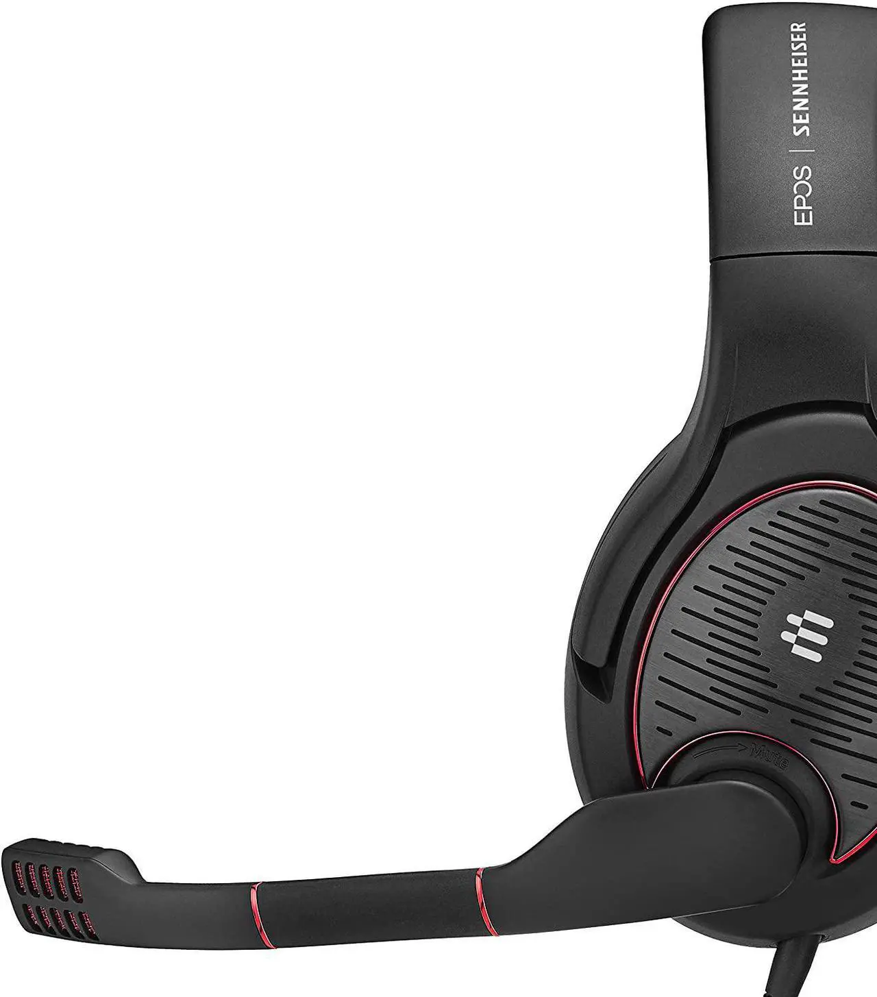 Alt view image 5 of 6 - EPOS I Sennheiser GAME ONE Gaming Headset, Open Acoustic, Noise-canceling mic, Flip-To-Mute, XXL plush velvet ear pads, compatible with PC, Mac, Xbox One, PS4, Nintendo Switch, and Smartphone - Black.