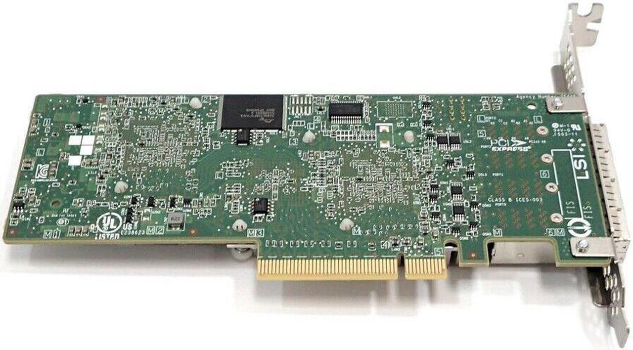 Alt view image 3 of 4 - LSI 9206-16E Quad Port SAS 6Gb/s PCI-e HBA Host Bus Adapter Card H3