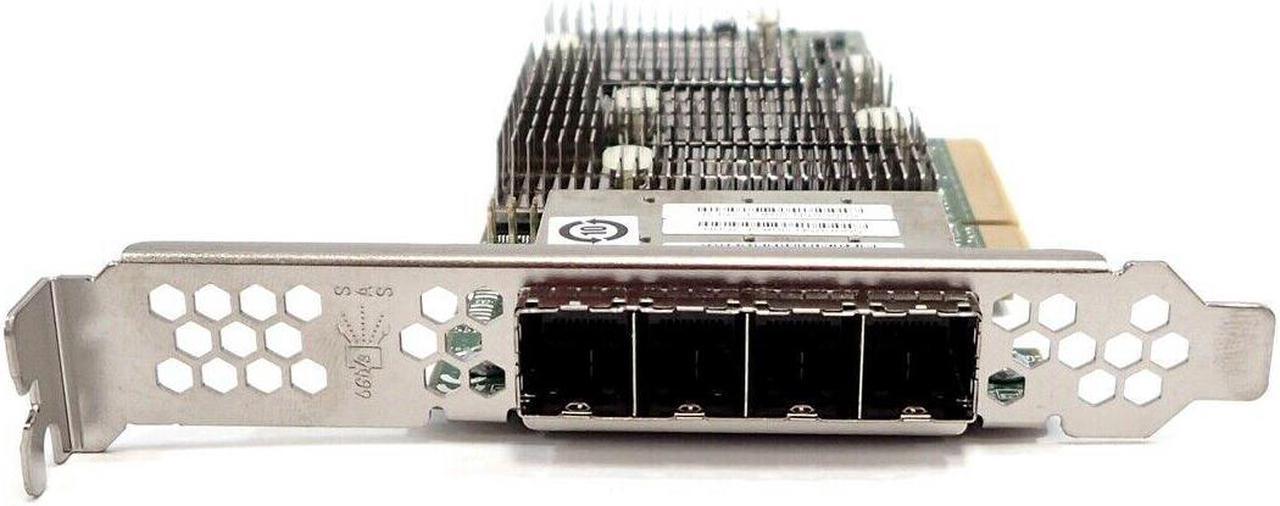 Alt view image 2 of 4 - LSI 9206-16E Quad Port SAS 6Gb/s PCI-e HBA Host Bus Adapter Card H3