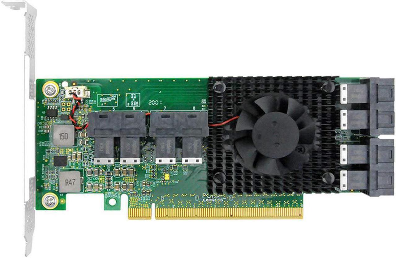 Main image of 8 Port U.2 to PCI Express x16 SFF-8639 NVMe SSD Adapter with SFF-8643 Mini-SAS HD 36 Pin Connector and PLX8749 chipset for Servers-LRNV9349-8I