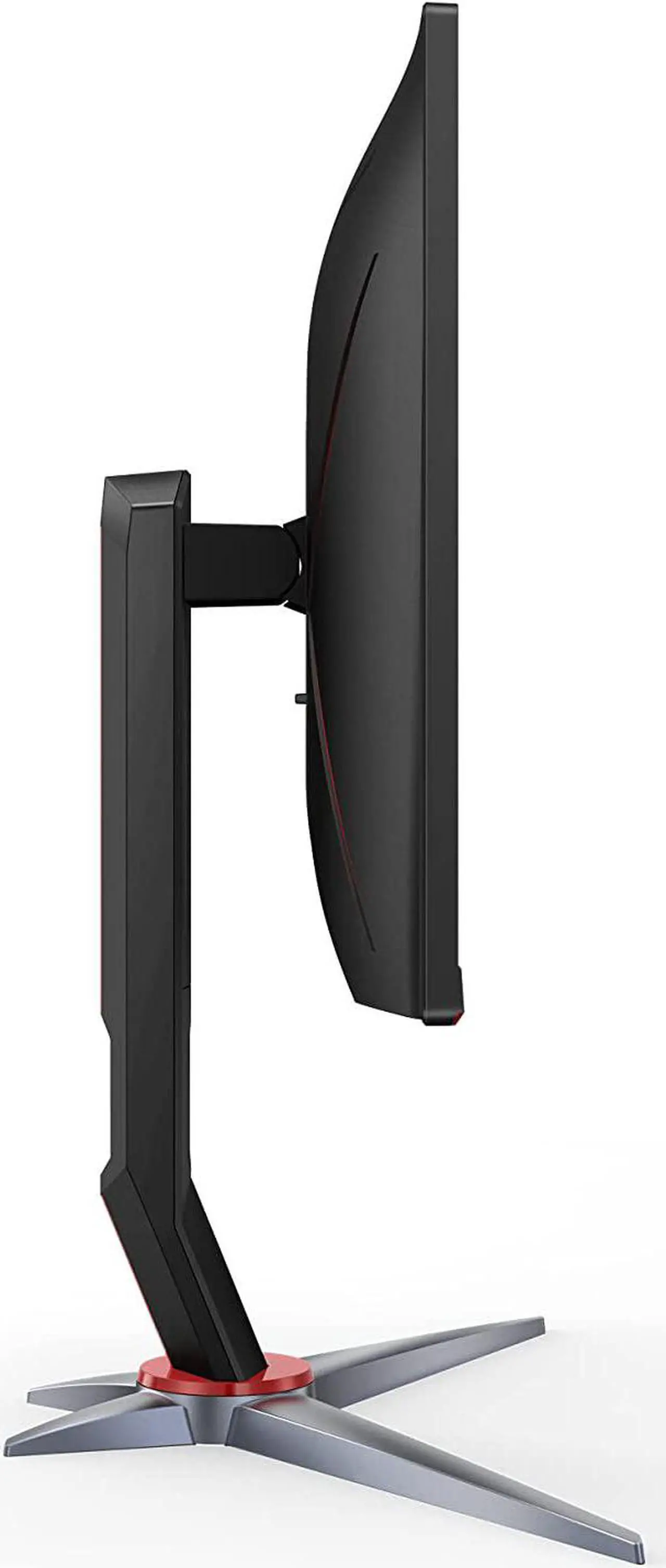 Alt view image 6 of 7 - AOC 24" Frameless Gaming IPS Monitor, FHD 1080P, 1ms 144Hz, Freesync, HDMI/DP/VGA, Height Adjustable, 3-Year Zero Dead Pixel Guarantee,Black/Red
