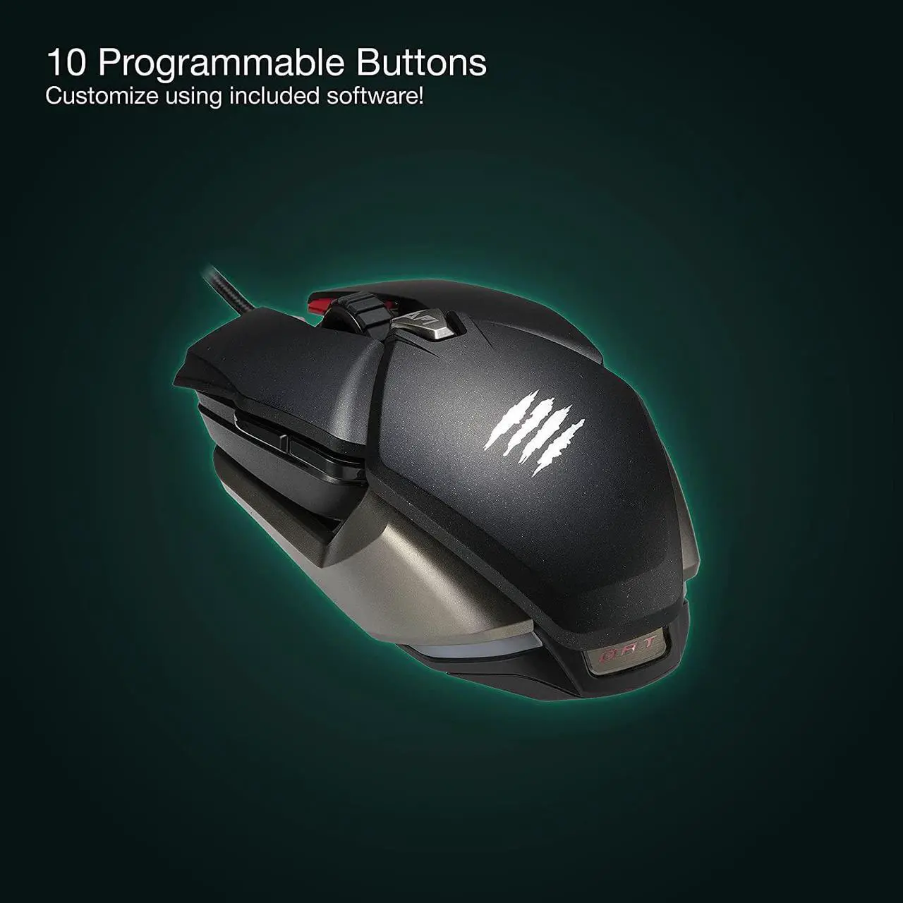 Alt view image 5 of 7 - Mad Catz B.A.T. 6+ Performance Ambidextrous Wired Gaming Mouse