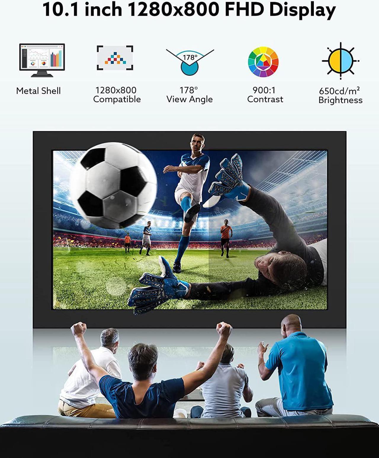 Alt view image 2 of 5 - 8 inch Security Monitor, Miktver 1280x800 Resolution Small HDMI 1080P Portable IPS Monitor, TFT LCD Mini HD Color Screen with Bulit-in Speaker