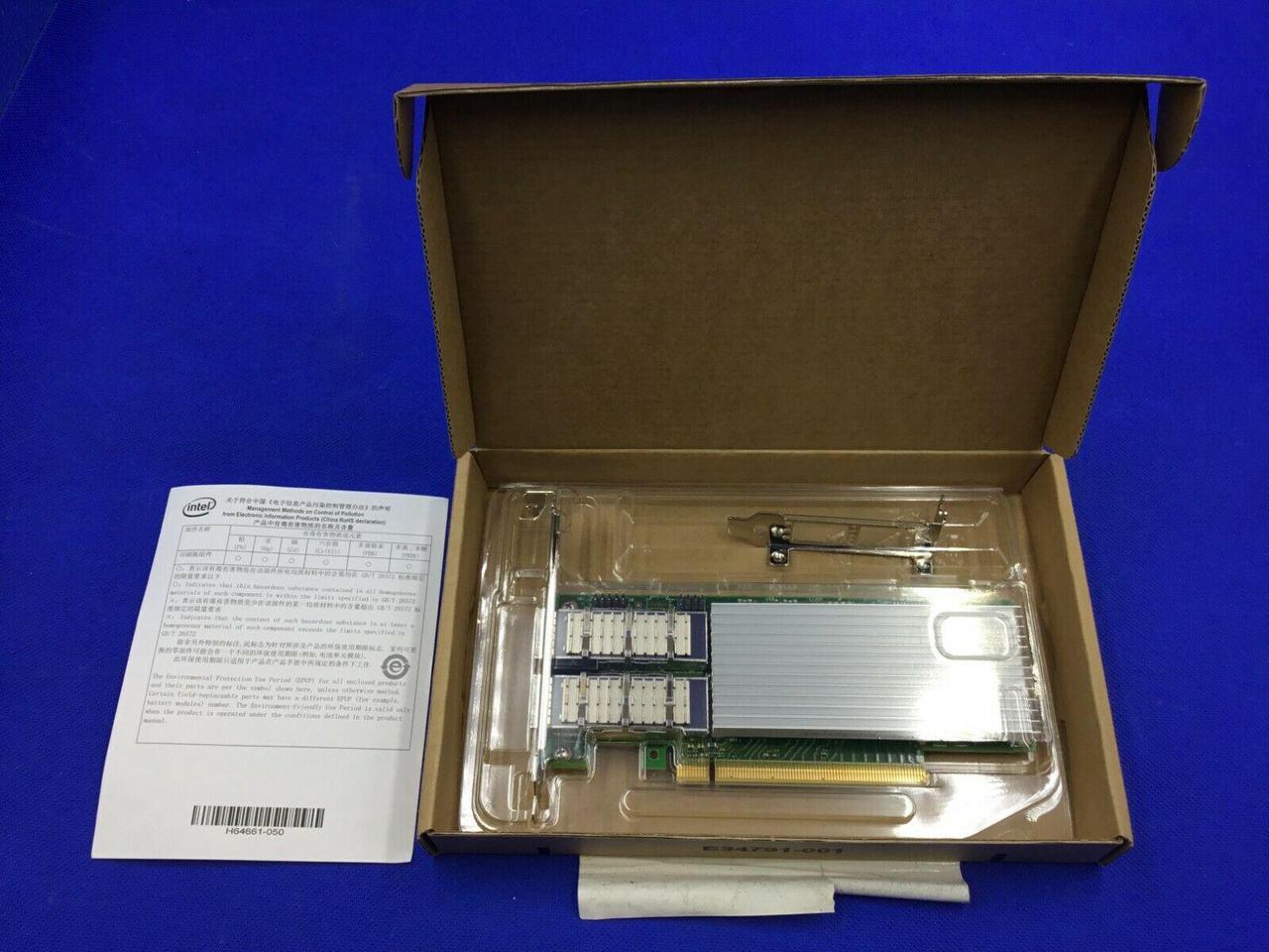 E810-CQDA2 Intel 100GbE Dual Port QSFP28 Eth Network Adapter E810CQDA2