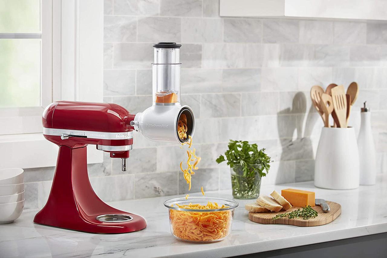 Alt view image 5 of 6 - KitchenAid Fresh Prep Slicer/Shredder Attachment, White