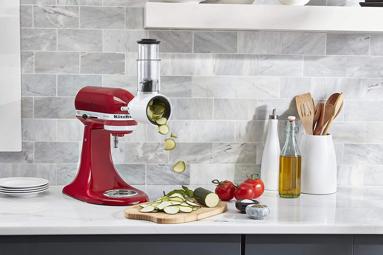 Alt view image 6 of 6 - KitchenAid Fresh Prep Slicer/Shredder Attachment, White