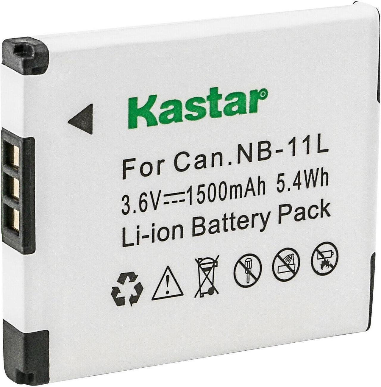 Alt view image 2 of 2 - Kastar Battery Wall Charger 2 X Battery 1500mah for Canon NB-11L NB-11LH Canon ELPH 180 ELPH 190 IS