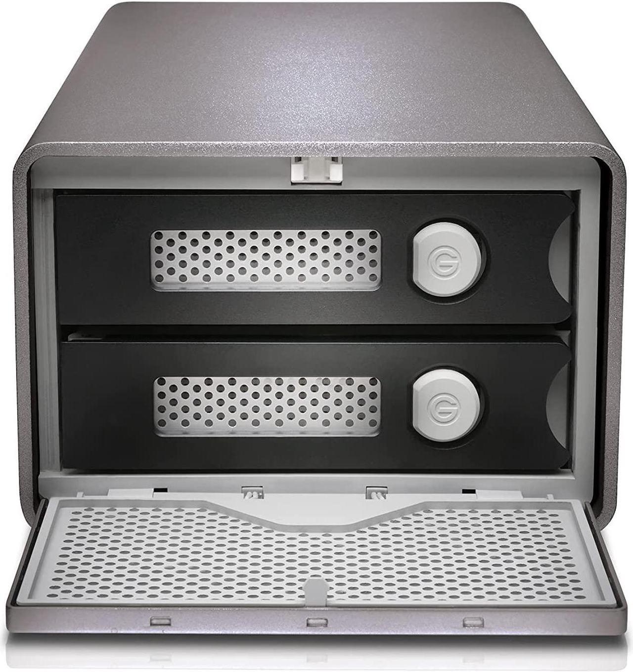 Alt view image 3 of 3 - Professional 8TB G-RAID 2 - Enterprise-Class 2-Bay Desktop Drive, 7200RPM Ultrastar Drive Inside, Thunderbolt 3, USB-C, HDMI Port, Hardware RAID