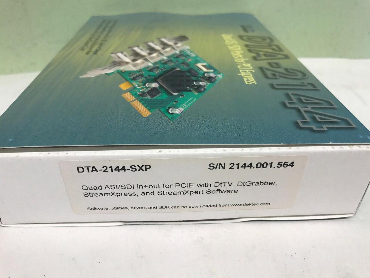 Alt view image 5 of 5 - DekTec DTA-2144-SXP - Quad ASI/SDI Input/Output adapter for PCI Express