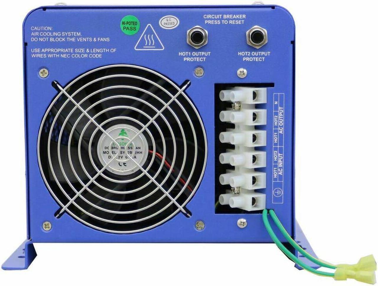 Alt view image 3 of 4 - 4000 Watt Pure Sine Inverter Charger 12Vdc / 120Vac Input & 120/240Vac Spli