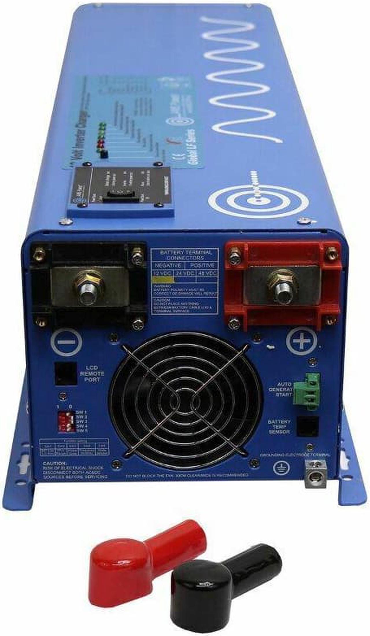 Alt view image 2 of 4 - 4000 Watt Pure Sine Inverter Charger 12Vdc / 120Vac Input & 120/240Vac Spli