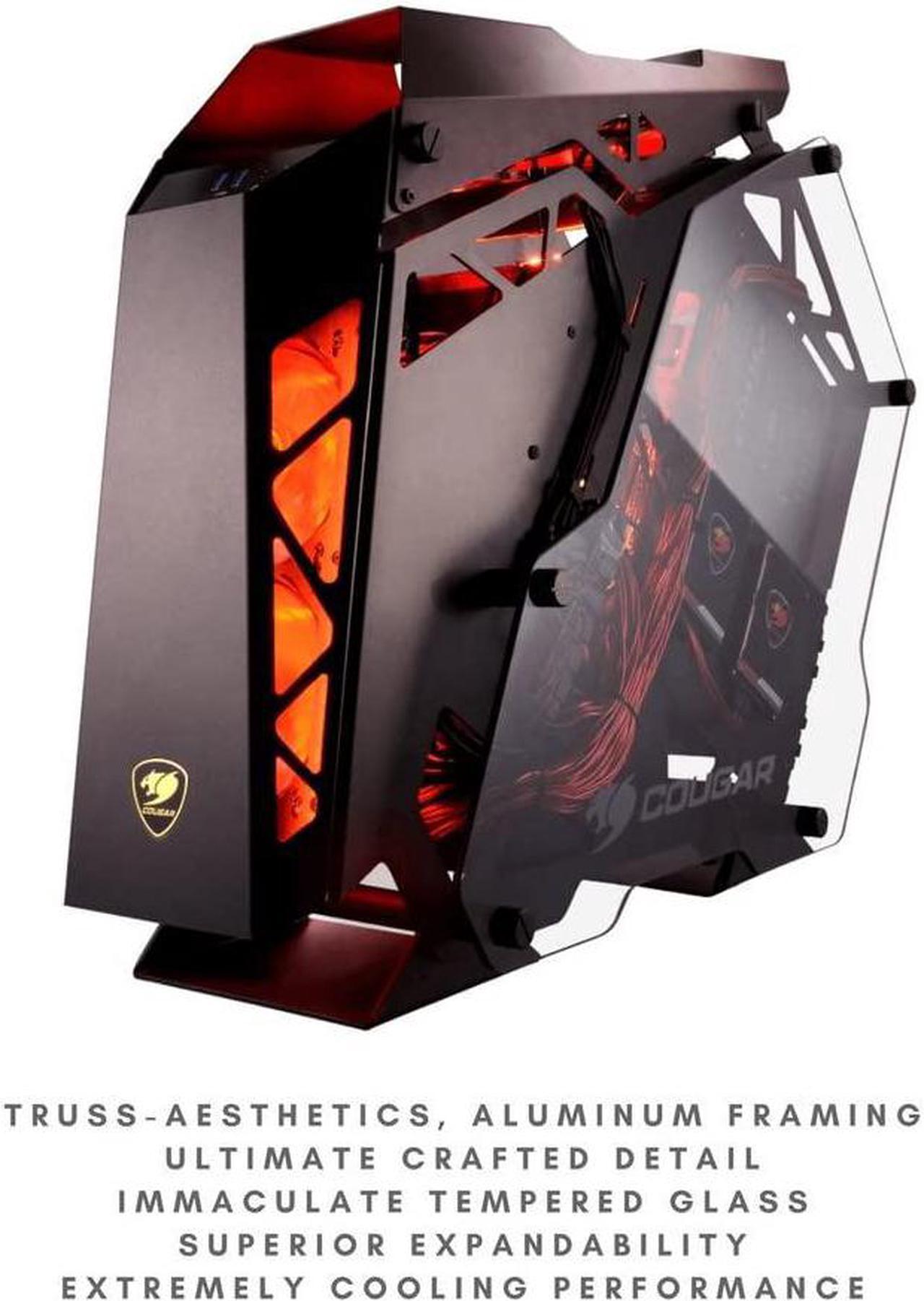 Alt view image 5 of 5 - Cougar CONQUER ATX Gaming Case - / Mini ITX / Micro ATX PC Case / ATX Computer Case- Mid Tower -Tempered Glass - Fan and Water Cooling Support