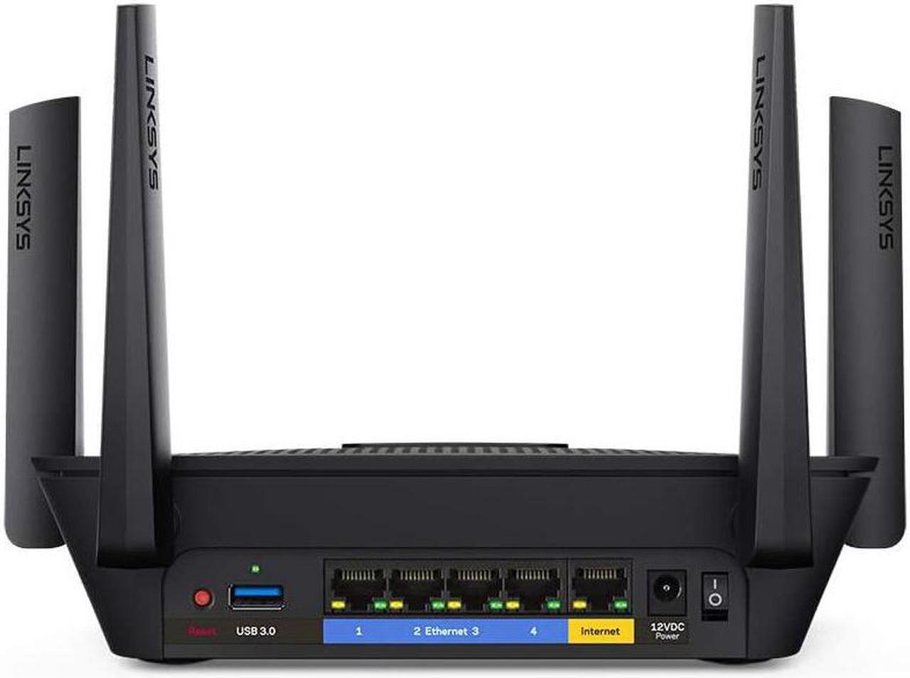 Alt view image 2 of 7 - Linksys Max-Stream: AC2200 Tri-Band Wi-Fi Router for Wireless Home Network, Uninterrupted Gaming and Streaming, MU-MIMO (Black)