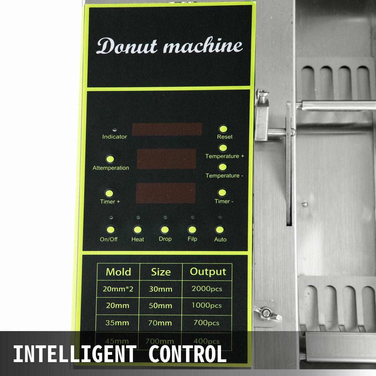Alt view image 3 of 7 - Commercial Automatic Donut Maker Doughnut Making Machine 3 Sets Free Mold