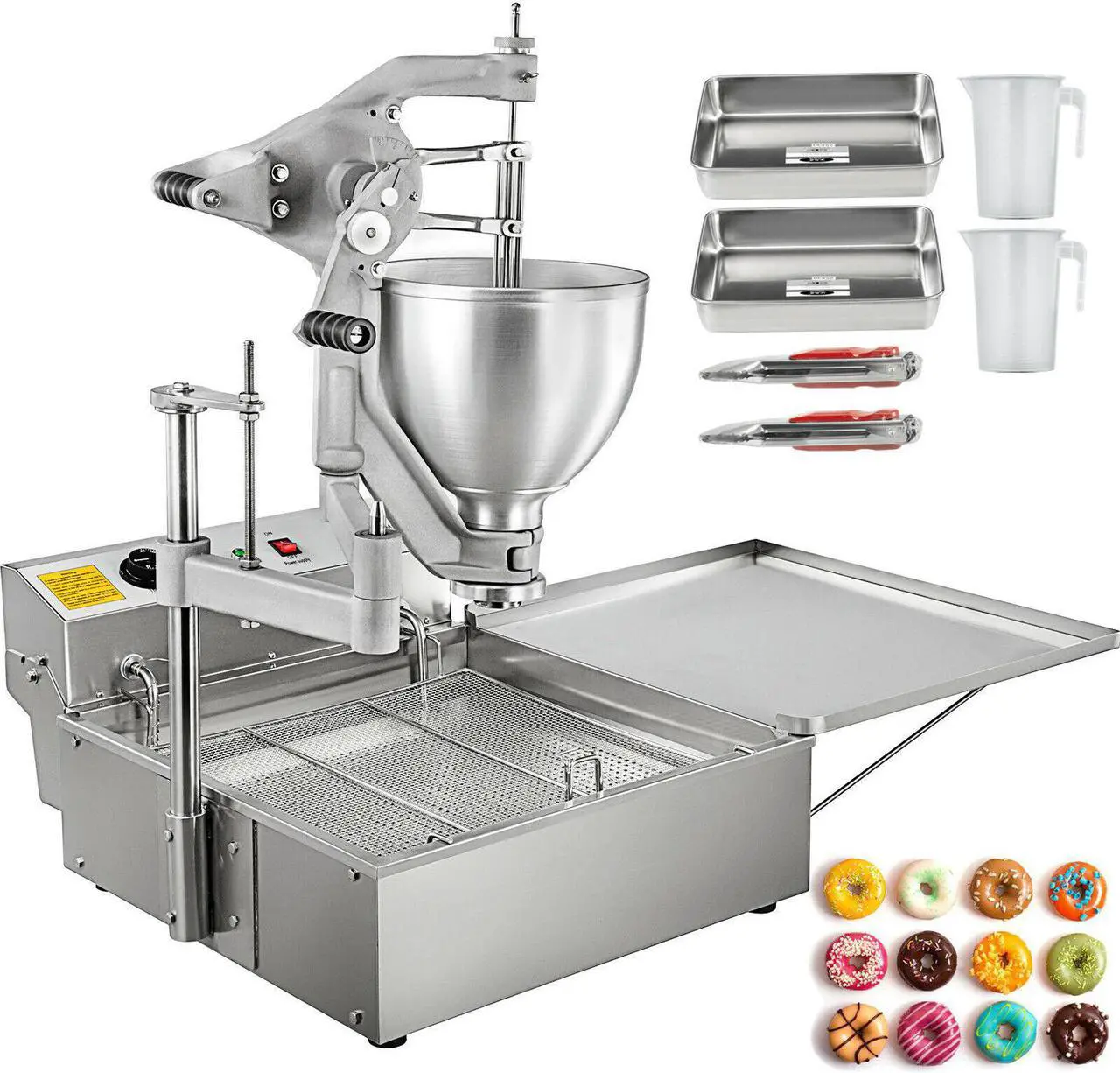 Main image of Commercial Automatic Donut Fryer Ball Doughnuts Maker Machine with 3 MoldVEVOR