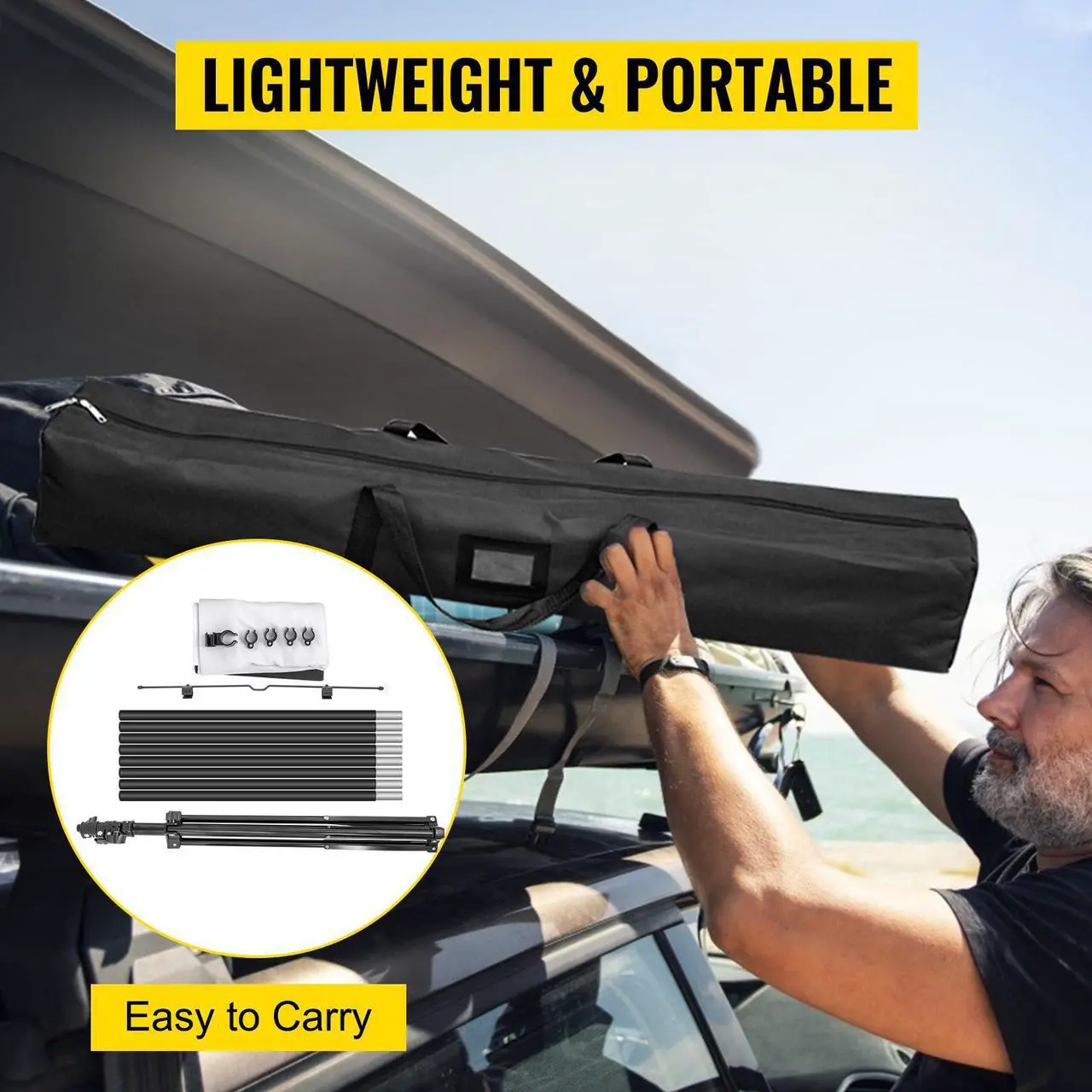 Alt view image 6 of 7 - Tripod Projector Screen with Stand 100" 4K HD 16:9