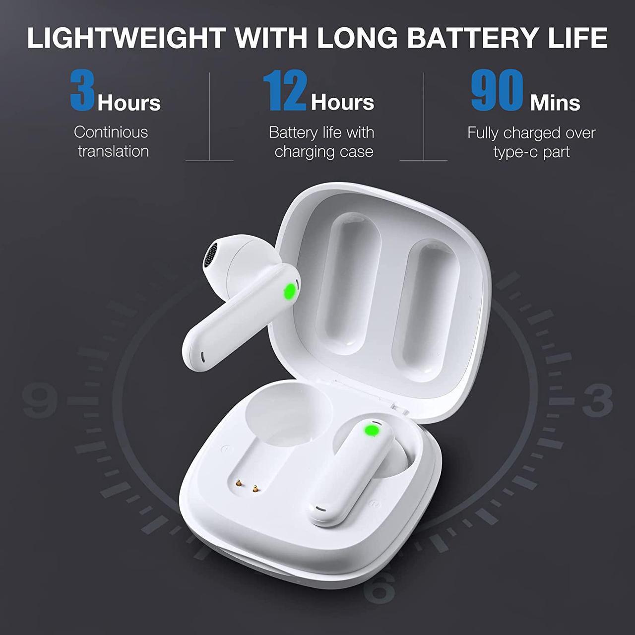 Alt view image 5 of 6 - Timekettle WT2 Edge/W3 Translator Device - Bidirection Simultaneous Translation, Language Translator Device with 40 Languages & 93 Accent Online, Translator Earbuds with APP, Fit for iOS & Android