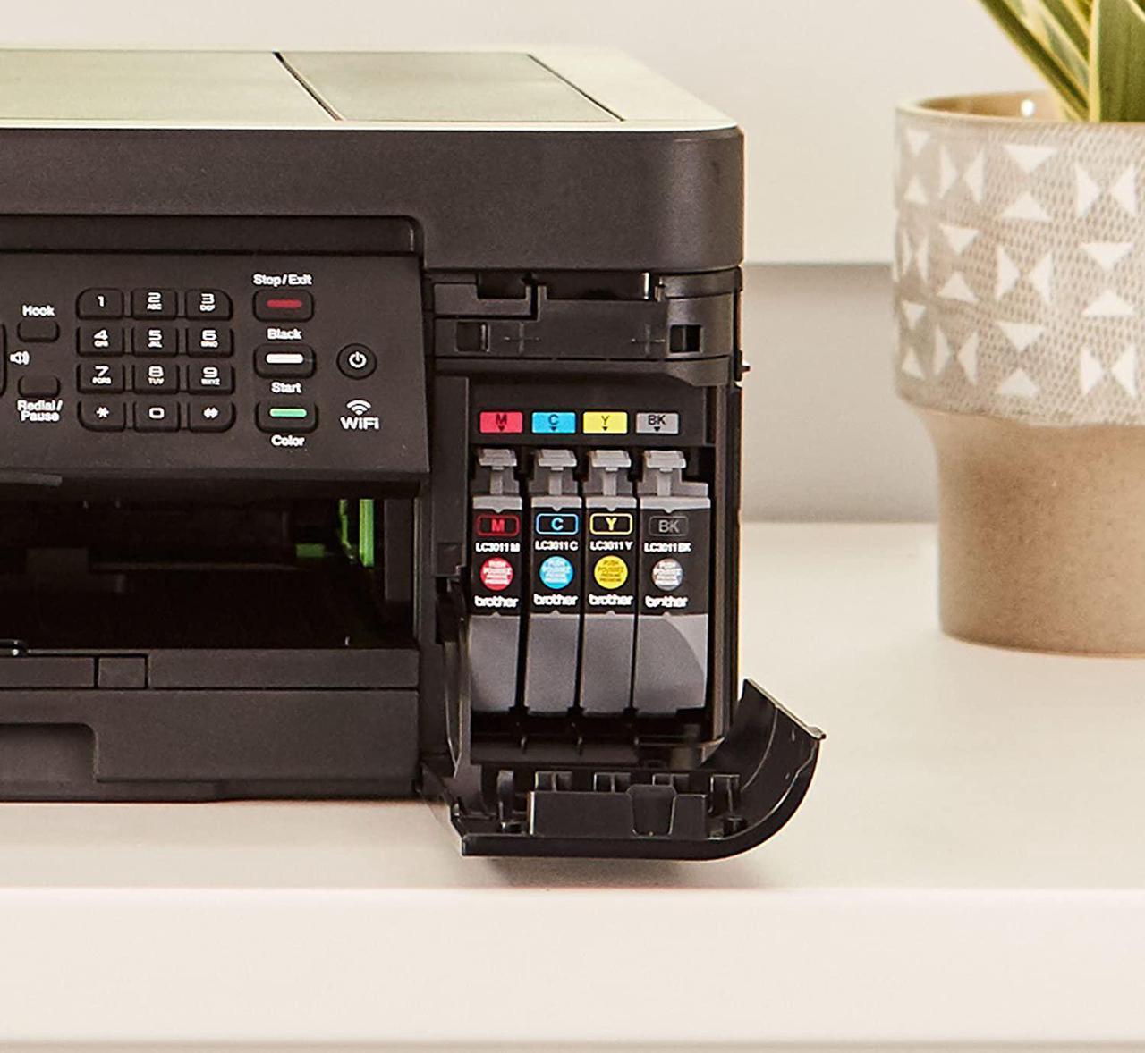 Alt view image 3 of 4 - Brother Wireless All-in-One Inkjet Printer, MFC-J491DW, Multi-function Color Printer, Duplex Printing, Mobile Printing