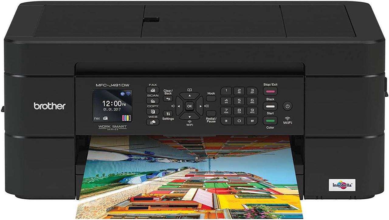 Main image of Brother Wireless All-in-One Inkjet Printer, MFC-J491DW, Multi-function Color Printer, Duplex Printing, Mobile Printing