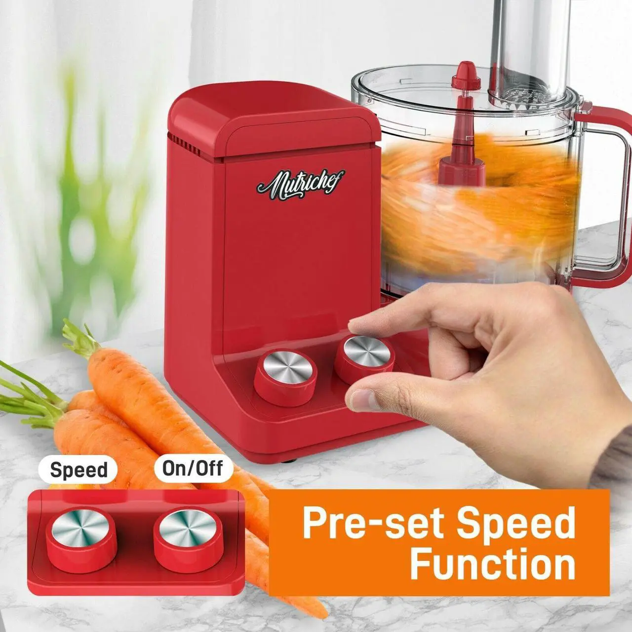 Alt view image 4 of 7 - NutriChef Multipurpose & Ultra Quiet Powerful Motor Multifunction Food Processor