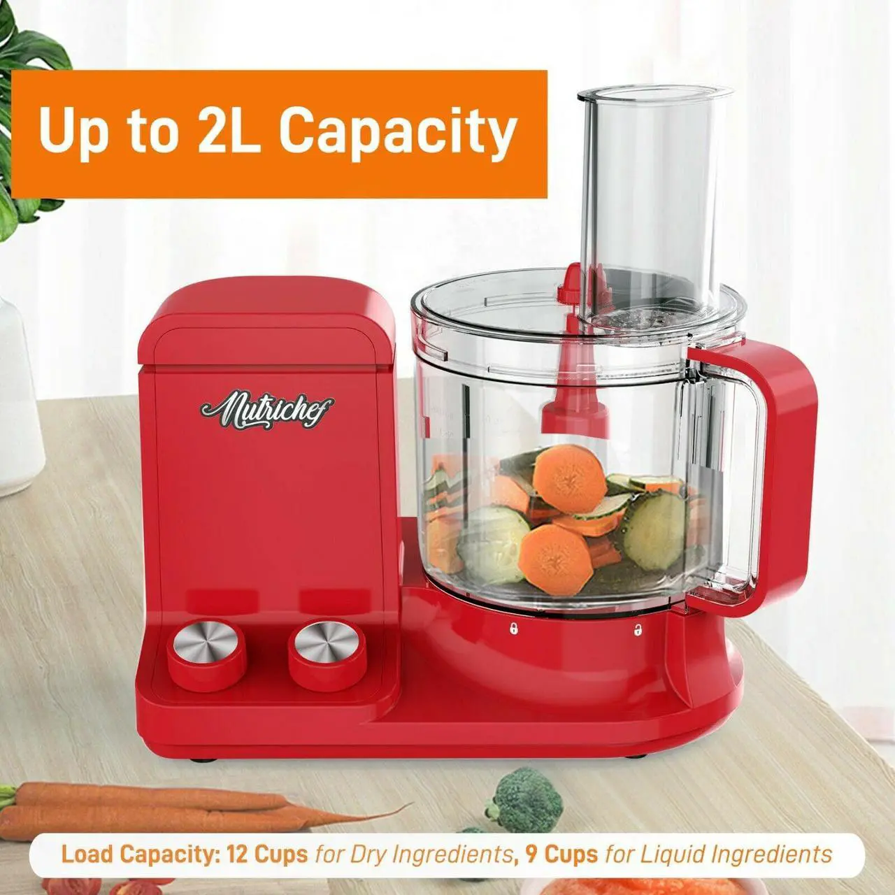 Alt view image 5 of 7 - NutriChef Multipurpose & Ultra Quiet Powerful Motor Multifunction Food Processor