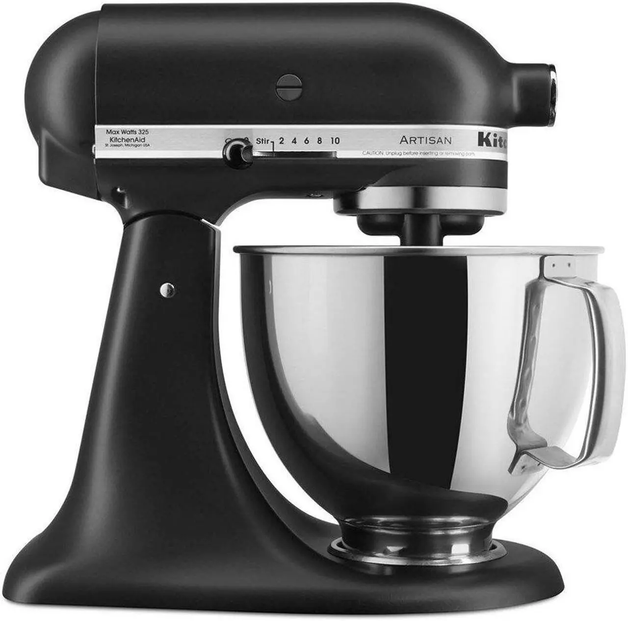 Main image of KitchenAid 5-Quart Artisan Tilt-Head Stand Mixer | Black Matte