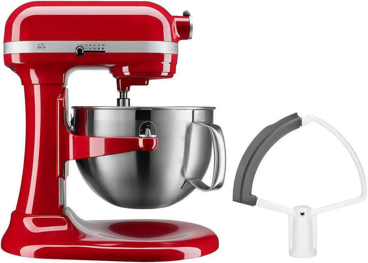 Main image of KitchenAid Professional Series 6 Quart Bowl Lift Stand Mixer with Flex Edge Red