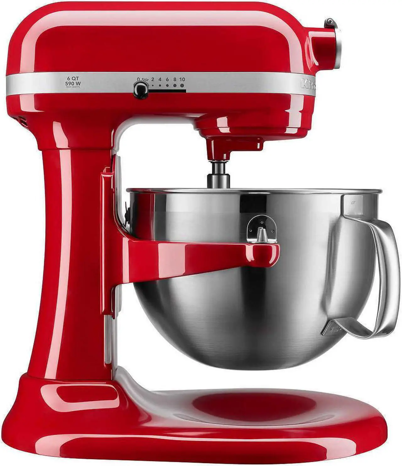 Alt view image 3 of 3 - KitchenAid Professional Series 6 Quart Bowl Lift Stand Mixer with Flex Edge Red