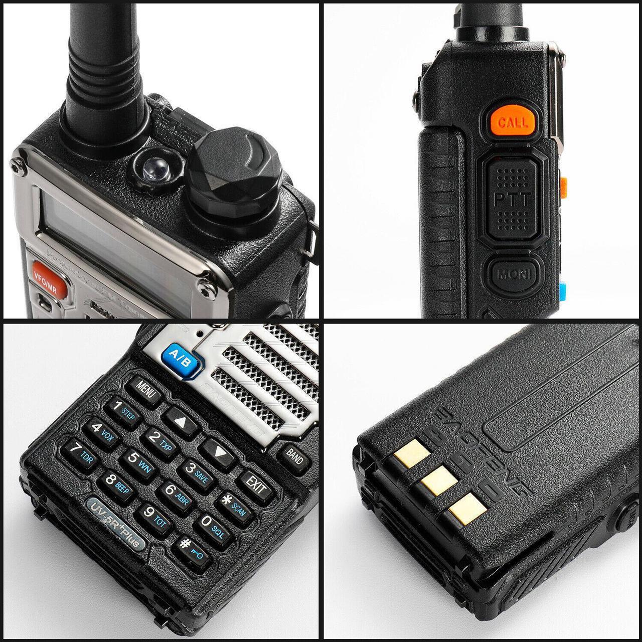Alt view image 2 of 5 - Baofeng UV-5R + Plus V/UHF Handheld Ham Two-way Walkie Talkie Transceiver HT