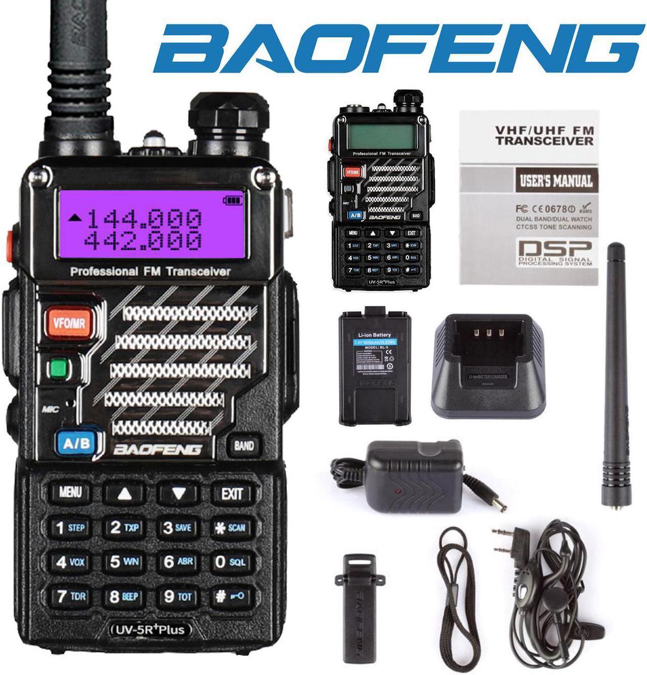 Main image of Baofeng UV-5R + Plus V/UHF Handheld Ham Two-way Walkie Talkie Transceiver HT