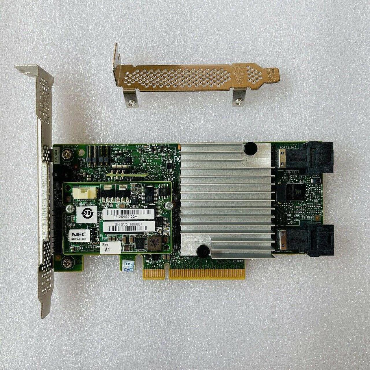 LSI S3108 9362-8i 1GB PCI-E 3.0 CVM02+Battery 12Gb/s RAID Controller +KEY BBU