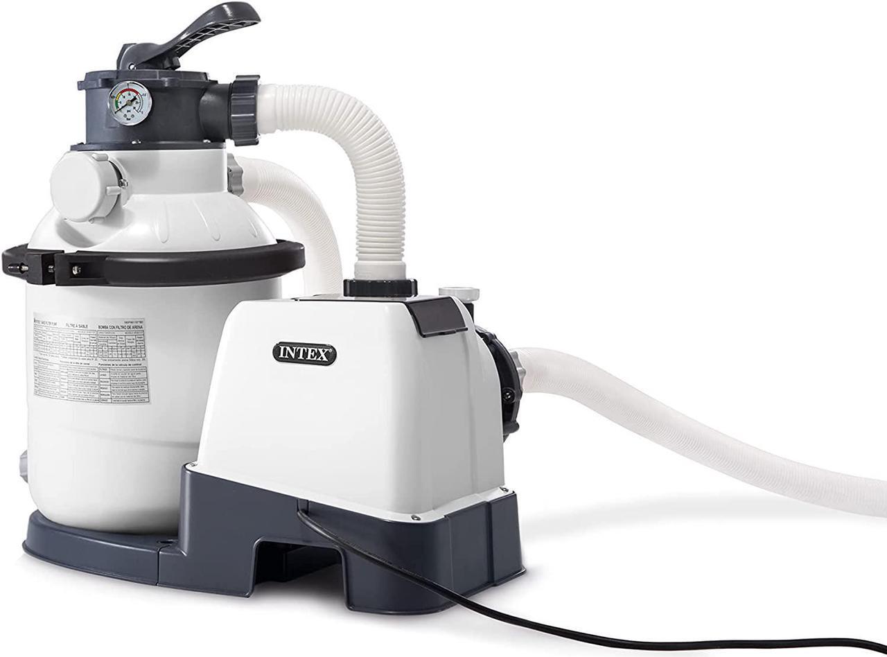 Alt view image 2 of 6 - INTEX SX1500 Krystal Clear Sand Filter Pump for Above Ground Pools, 10in