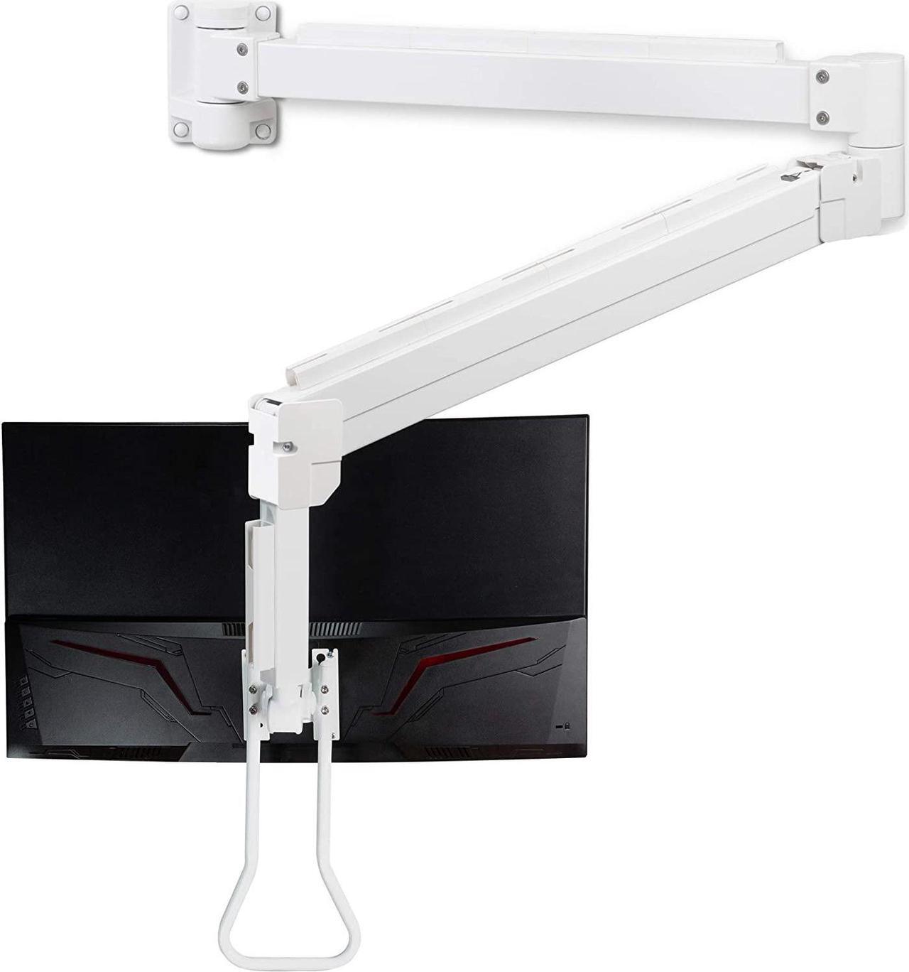 Main image of Medical Grade 17.6 lbs Monitor Wall Mount - Mounts Ultrawide Monitor on 74" Long Extension Full Motion Height Adjustable Arm - for Healthcare and Maintenance Area