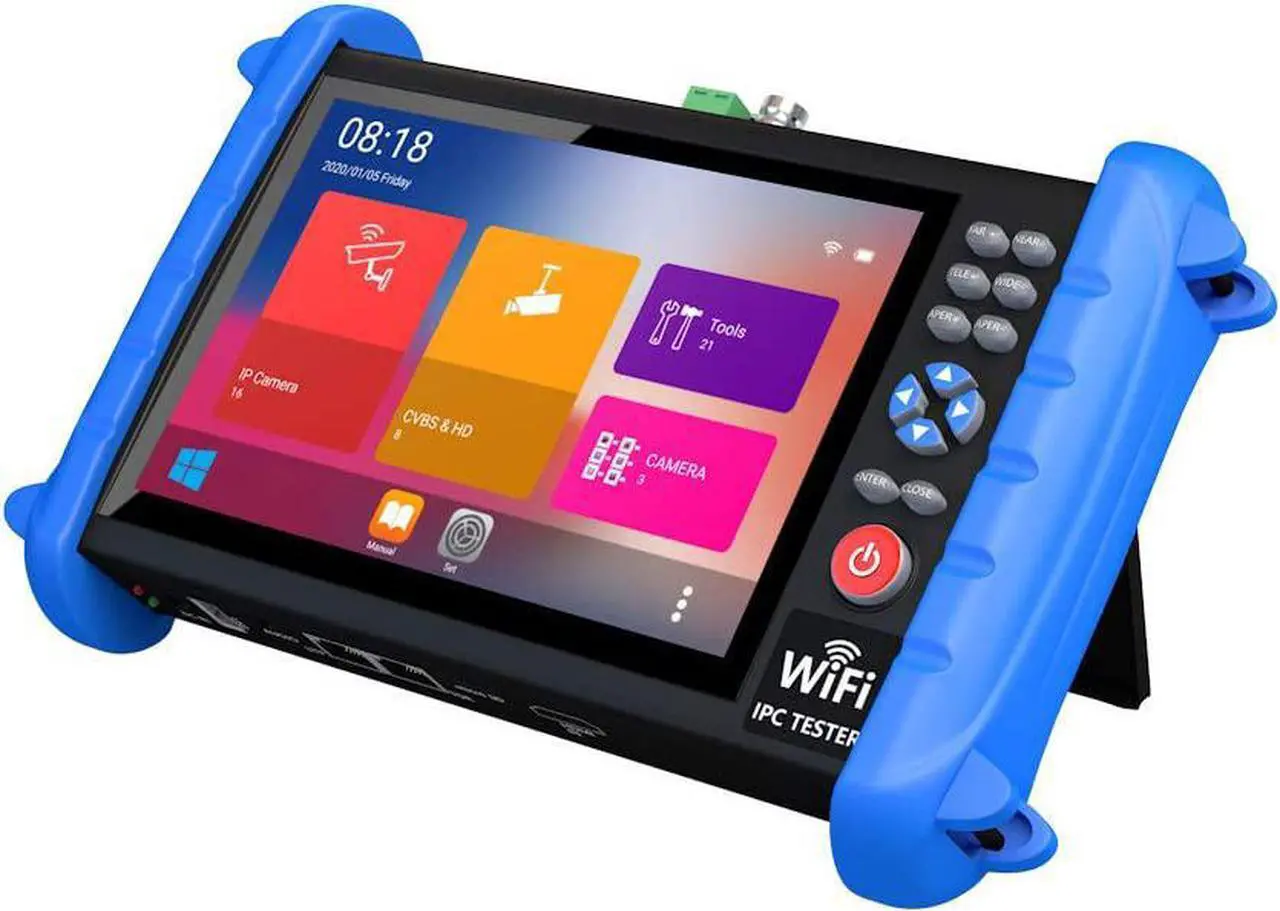 Main image of CCTV Camera Tester-Support up to 6K IP Camera and CVBS Analog Camera-with IP Discovery/PoE/WiFi/HDMI Output/RJ45 TDR Test/PTZ Control/Focus Test