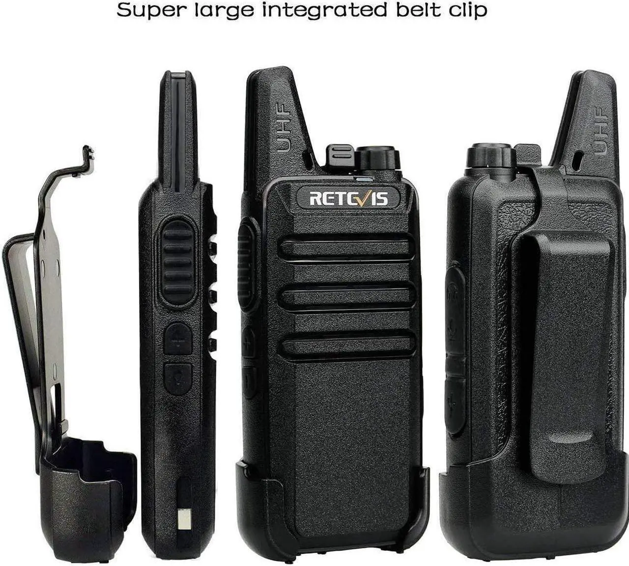 Alt view image 2 of 5 - 2 Way Radios Walkie Talkies,Rechargeable Long Range Two Way Radio,16 CH VOX Small Emergency 2 Pin Earpiece Headset,for School Retail Church Restaurant (Packed in Pairs with 5 Boxes)