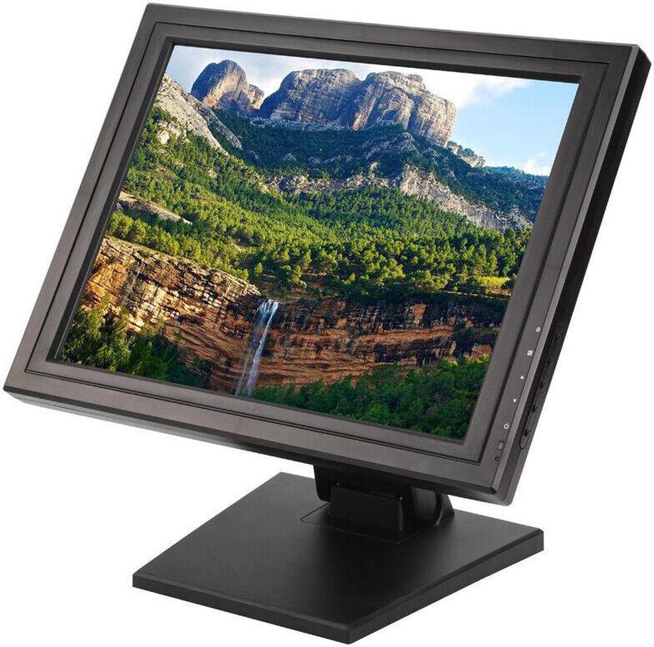 Alt view image 2 of 7 - 17" LCD Display Touch Screen Monitor w/POS Stand For Order Taking/Cash Register