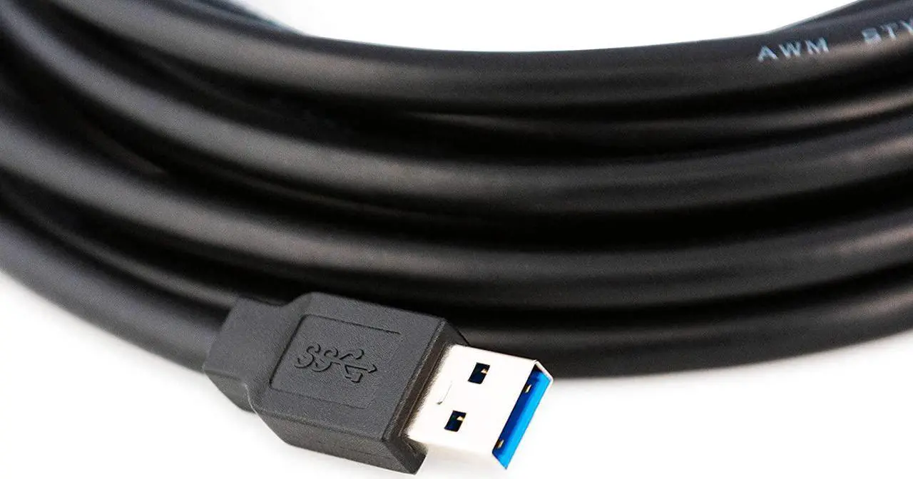 Alt view image 3 of 5 - 100 Feet Active USB Extension Cable 3.0 Male to Female with 3 Extension chipsets Signal Booster - Active Extension/Repeater Cord 30 Meters / 100 Feet (AC Power Supply Included)