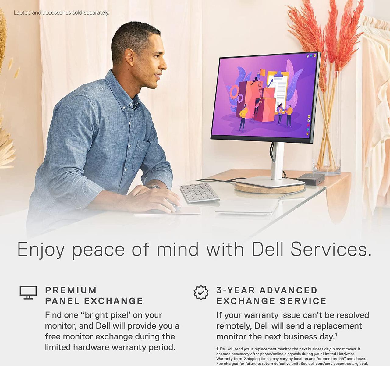 Alt view image 6 of 20 - Dell 23.8 Inches Full HD 1080p Monitor,60 Hz IPS Technology, ComfortView Plus Technology Ultra Thin Bezel