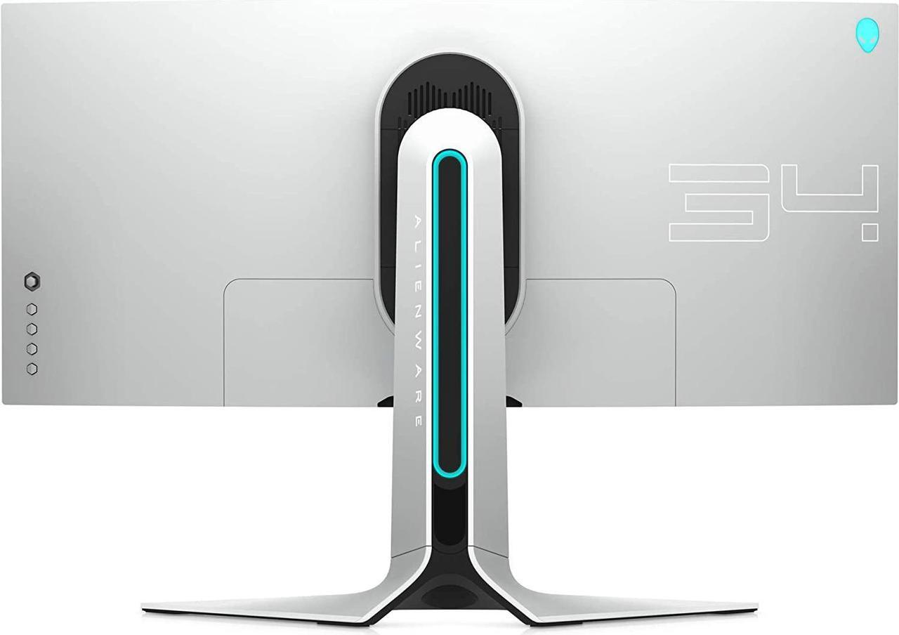Alt view image 3 of 17 - Alienware 120Hz UltraWide Gaming Monitor 34 Inch Curved Monitor with WQHD (3440 x 1440) Anti-Glare Display, 2ms Response Time, Nvidia G-Sync, Lunar Light