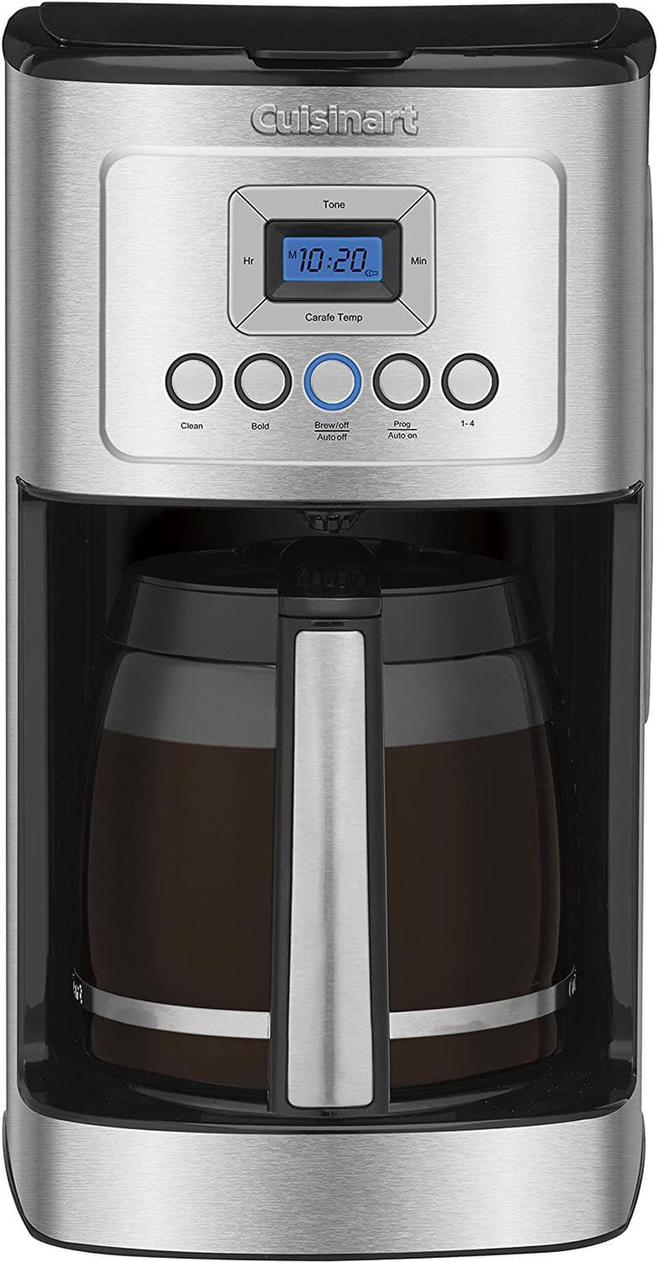 Alt view image 2 of 4 - Cuisinart DCC-3200P1 PerfecTemp 14-Cup Programmable Coffeemaker with Glass Carafe, Fully Automatic Allows for Brew Strength Control and 1-4 Cup Setting, Stainless Steel
