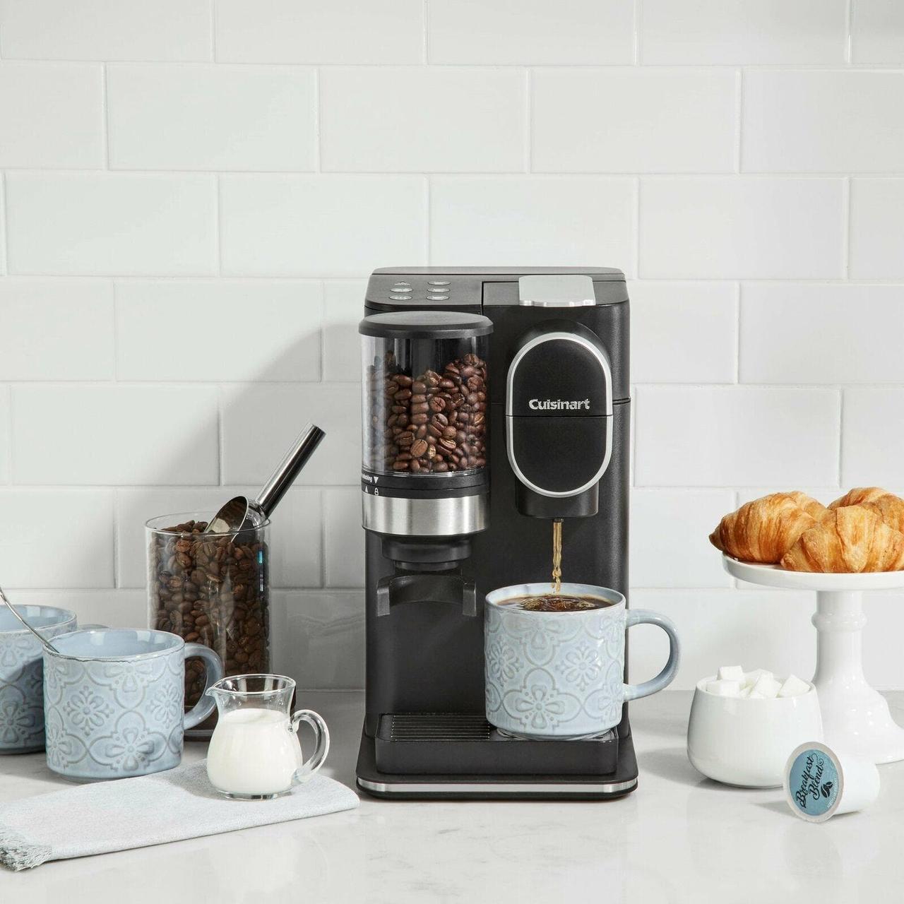 Alt view image 3 of 6 - Cuisinart DGB-2 Conical Burr Grind & Brew Single-Serve Coffeemaker, Black