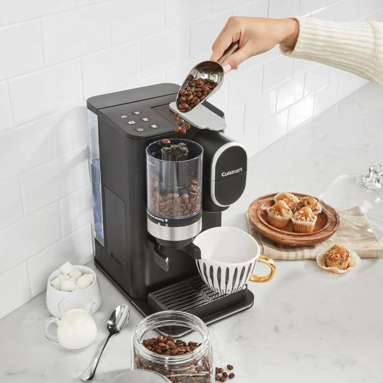 Alt view image 4 of 6 - Cuisinart DGB-2 Conical Burr Grind & Brew Single-Serve Coffeemaker, Black