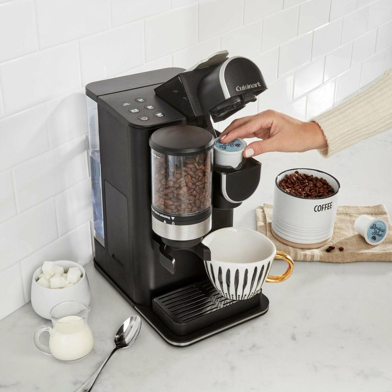 Alt view image 5 of 6 - Cuisinart DGB-2 Conical Burr Grind & Brew Single-Serve Coffeemaker, Black