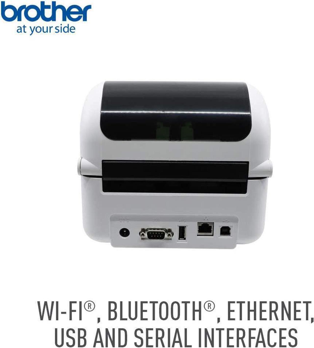 Alt view image 6 of 7 - Brother Desktop Direct Thermal Printer - Monochrome - Label Print - Ethernet - USB - Serial - Bluetooth - TD-4550DNWB